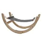 Pet cat rocking chair bed solid wood cat dog house pet furniture amuse oneself used in winter also summer