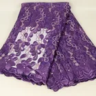 Customizing colors made in China Polyester mesh material embroidery applique lace patches