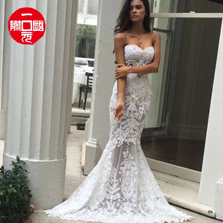 2021 European and American spring foreign trade new style dress sleeveless tube top lace evening dress
2021 European and American spring foreign trade new style dress sleeveless tube top lace evening dress