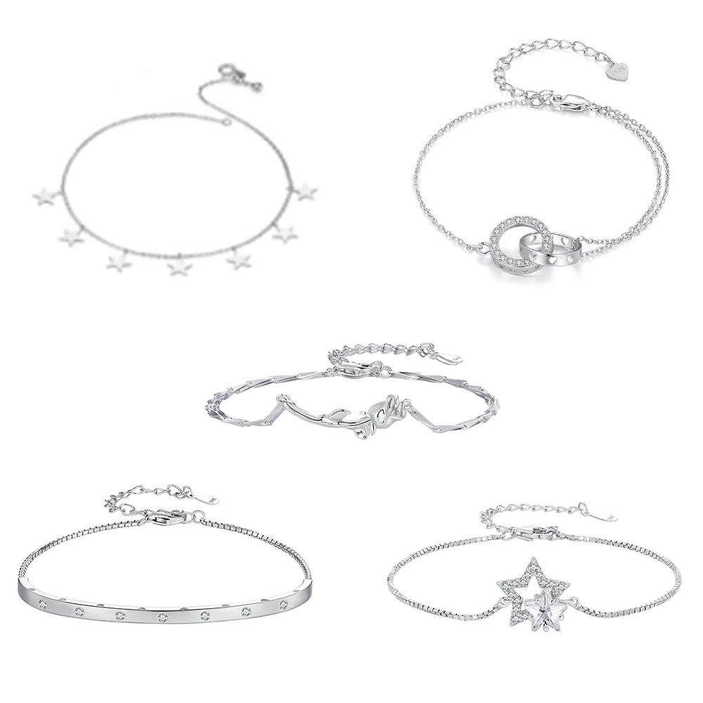 14k 18k gold plated 925 Sterling Silver Dazzling Star Bracelet Crystal Star Flower Snake Adjustable Chain Link for Women Party
14k 18k gold plated 925 Sterling Silver Dazzling Star Bracelet Crystal Star Flower Snake Adjustable Chain Link for Women Party