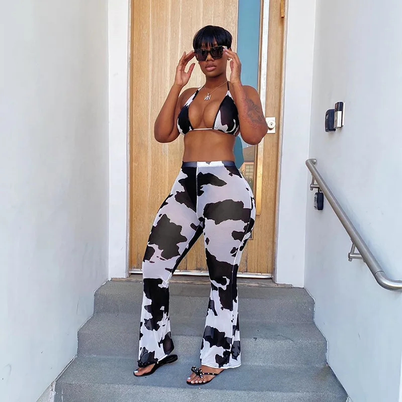 2020 Hot Style Two-Piece Set For Women+Tie-Dye Printed Trousers With Stacked Bell Bottoms
2020 Hot Style Two-Piece Set For Women+Tie-Dye Printed Trousers With Stacked Bell Bottoms