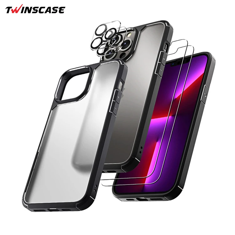3 In 1 Phone Back Cover for iPhone 13 Pro Max Camera Glass Screen Protector Handy Hulle TPU Mobile Phone Cover for iPhone 13
3 In 1 Phone Back Cover for iPhone 13 Pro Max Camera Glass Screen Protector Handy Hulle TPU Mobile Phone Cover for iPhone 13