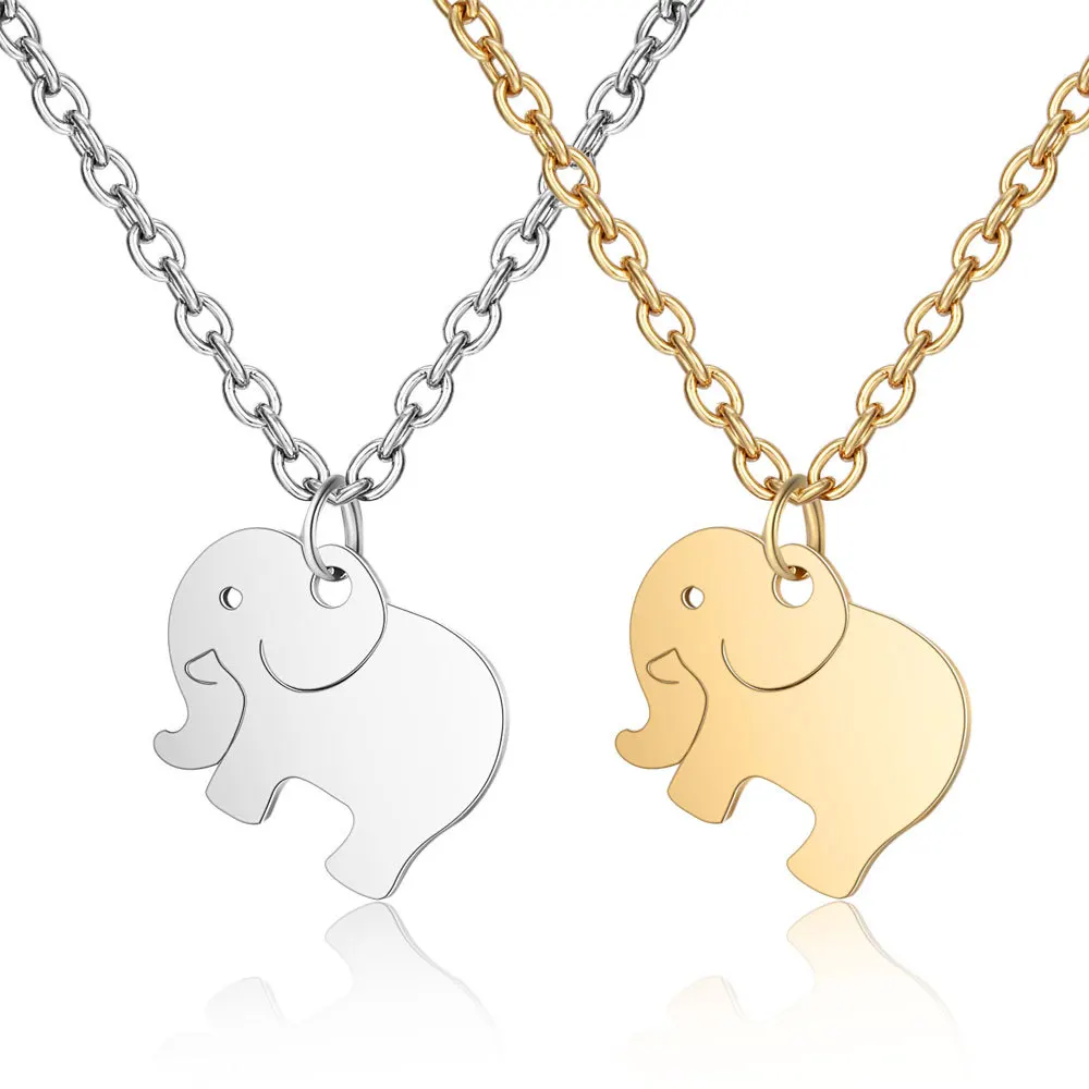 Lucky Animals Elephant Silver Gold Colors Pendants Stainless Steel Choker Charms Necklace for Women Girls
Lucky Animals Elephant Silver Gold Colors Pendants Stainless Steel Choker Charms Necklace for Women Girls