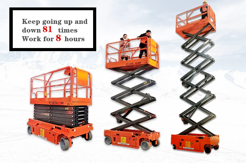 crawler self propelled hydraulic battery powered genie scissor lift price 5m for sale elevating work platform aerial work platfo