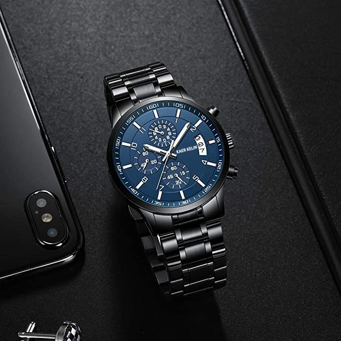Pretty Watch for Men Wrist Luxury Fashion Waterproof Stainless Steel Band Classic Quartz Watches Luminous Chronograph Watch, Customized colors
Pretty Watch for Men Wrist Luxury Fashion Waterproof Stainless Steel Band Classic Quartz Watches Luminous Chronograph Watch, Customized colors