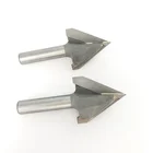 2-Flute V Groove CNC Router Bit Woodworking 3D Engraving Carving Bits