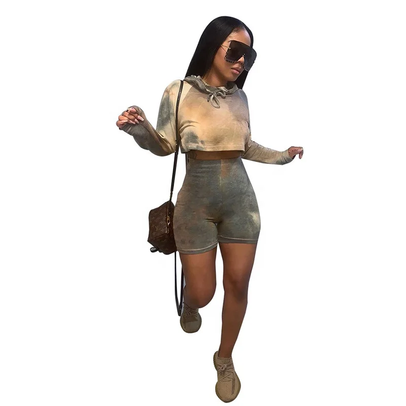 Autumn Winter New Fashion Tracksuit Sexy Jogger Outfits Tie Dye Casual High Waisted Shorts Hoodie 2 Piece Pants Sets, Grey
Autumn Winter New Fashion Tracksuit Sexy Jogger Outfits Tie Dye Casual High Waisted Shorts Hoodie 2 Piece Pants Sets, Grey