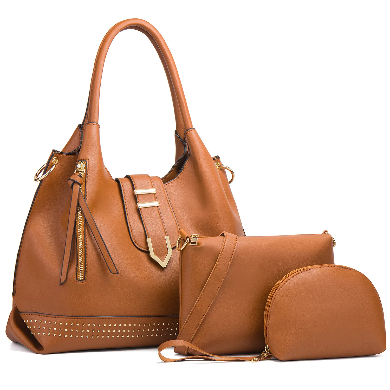 Foreign Trade New Three Piece Shoulder Crossbody Portable Women Bag Delivery Factory Wholesale Handbag
Foreign Trade New Three Piece Shoulder Crossbody Portable Women Bag Delivery Factory Wholesale Handbag