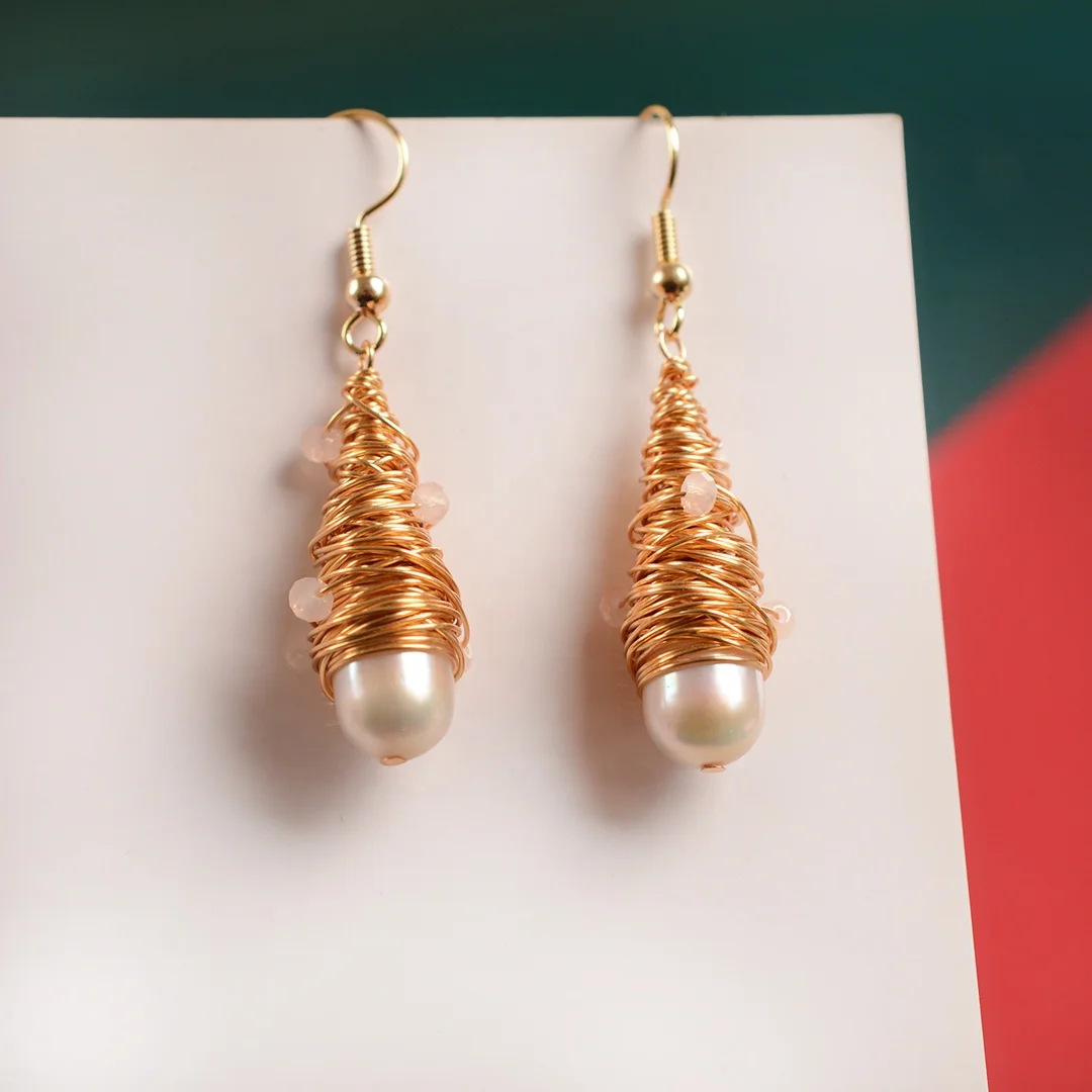 Hai yang pendientes artesanales gold vintage earrings pearl drop hawaiian earrings pearl, White
Hai yang pendientes artesanales gold vintage earrings pearl drop hawaiian earrings pearl, White