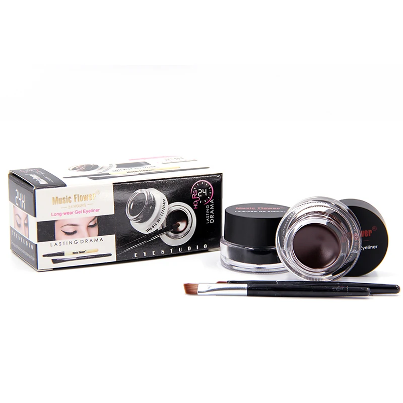 Original Music Flower Wholesale Super Popular Black+Brown With 2 Makeup Brush Long Wear Waterproof Smooth Quick Dry Gel Eyeliner
Original Music Flower Wholesale Super Popular Black+Brown With 2 Makeup Brush Long Wear Waterproof Smooth Quick Dry Gel Eyeliner