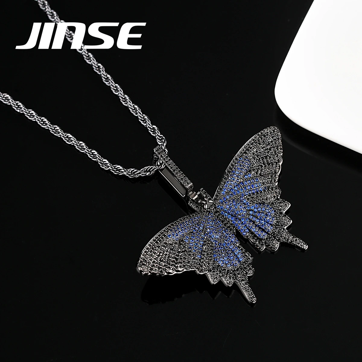 JINSE Hip Hop Bracelets Of Men Jewelry Water Wave Chain Gold Butterfly Pendant Necklace Men
JINSE Hip Hop Bracelets Of Men Jewelry Water Wave Chain Gold Butterfly Pendant Necklace Men