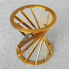 gold Metal Furniture Tea Table legs stainless steel Coffee Table Base Round shape modern