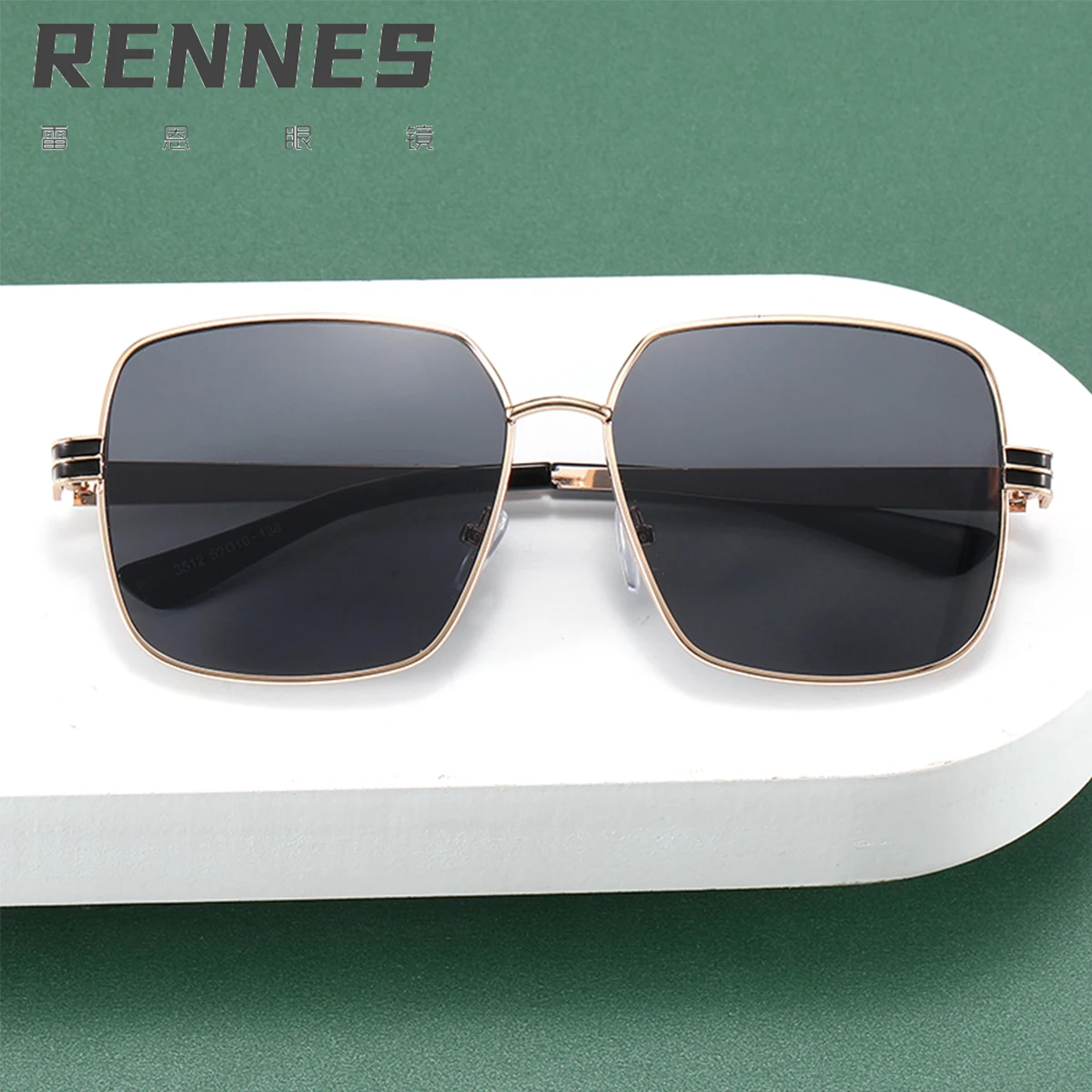 Rennes 2021 new square frame sunglasses fashion sunglasses men's and women's metal large frame sunglasses D3512
Rennes 2021 new square frame sunglasses fashion sunglasses men's and women's metal large frame sunglasses D3512