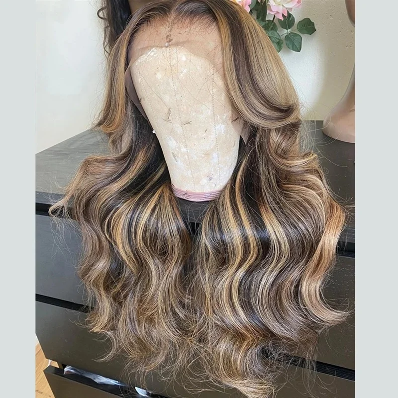 Young Women 13*6 Long Part Wig Highlight Honey Blonde Loose Wave 100% Human Hair Lace Front Wig, Highlight honey blonde color
Young Women 13*6 Long Part Wig Highlight Honey Blonde Loose Wave 100% Human Hair Lace Front Wig, Highlight honey blonde color