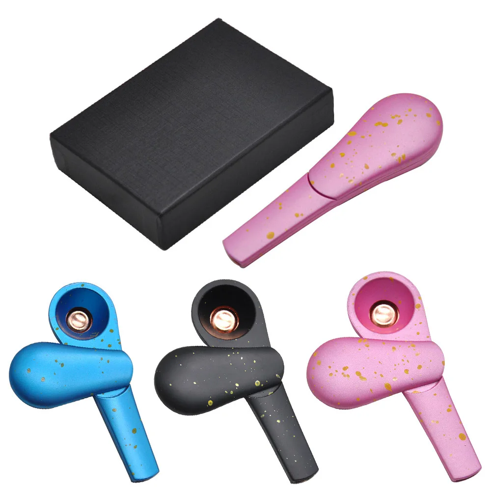 New Spotted Spoon Smoking Pipe with Magnet Multicolor Portable Metal Pipe Weed Smoking Accessories Custom Logo, Black, pink, blue
New Spotted Spoon Smoking Pipe with Magnet Multicolor Portable Metal Pipe Weed Smoking Accessories Custom Logo, Black, pink, blue
