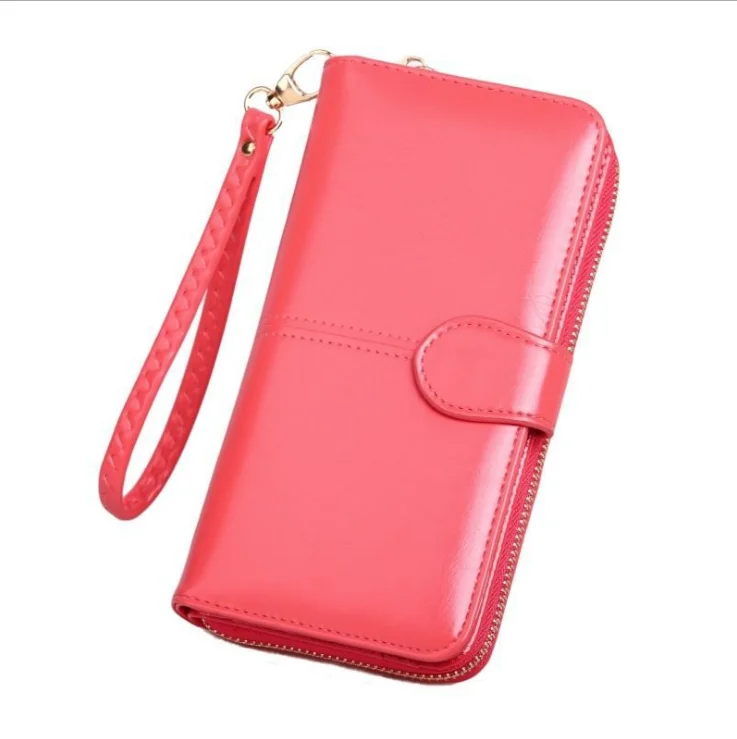 European and American new wallet women's long hand oil wax skin mobile phone bag three fold zipper multifunctional change women'
European and American new wallet women's long hand oil wax skin mobile phone bag three fold zipper multifunctional change women'