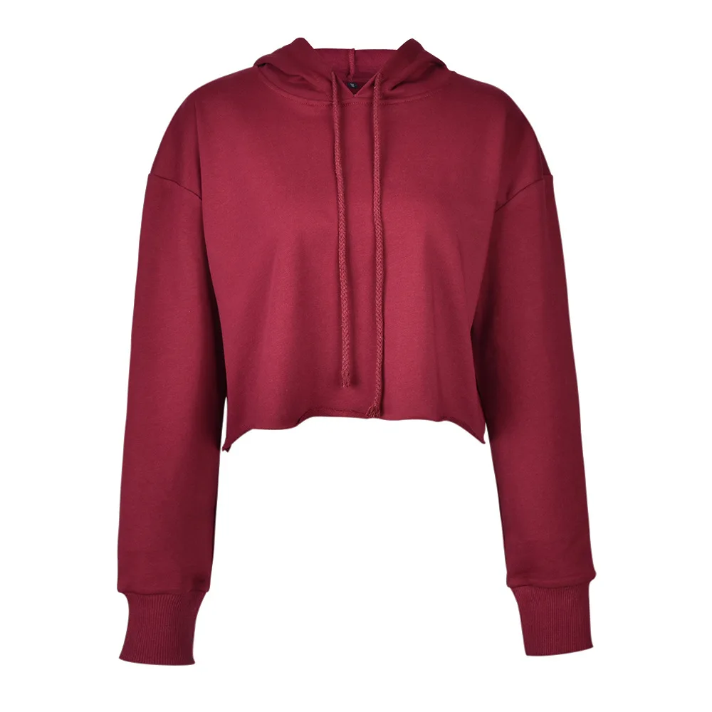 100 Cotton Casual Drawstring Jumper Crew Neck Crop Sweater Women Crop Top Hoodie With Your Logo, 5 colors in stock or oem
100 Cotton Casual Drawstring Jumper Crew Neck Crop Sweater Women Crop Top Hoodie With Your Logo, 5 colors in stock or oem