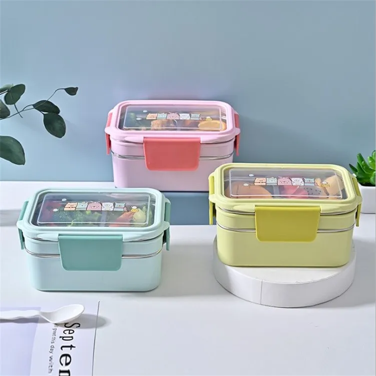 European Standard Stainless Steel Separated Lunch Box Bento Box Double Rectangle
European Standard Stainless Steel Separated Lunch Box Bento Box Double Rectangle