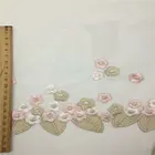 18cm wide interior decoration high grade wedding dress car Barbie doll lace gold leaf mesh embroidery lace
