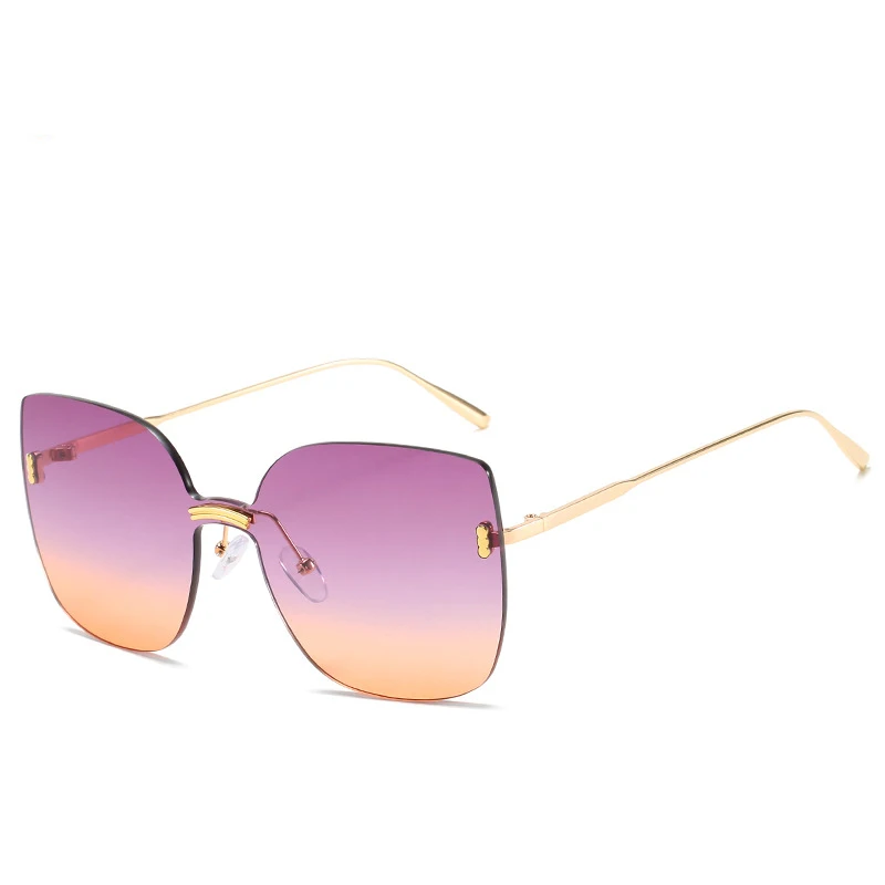 2021 rimless gradient designer women oversized eyeglasses sunglasses famous brands with box
2021 rimless gradient designer women oversized eyeglasses sunglasses famous brands with box