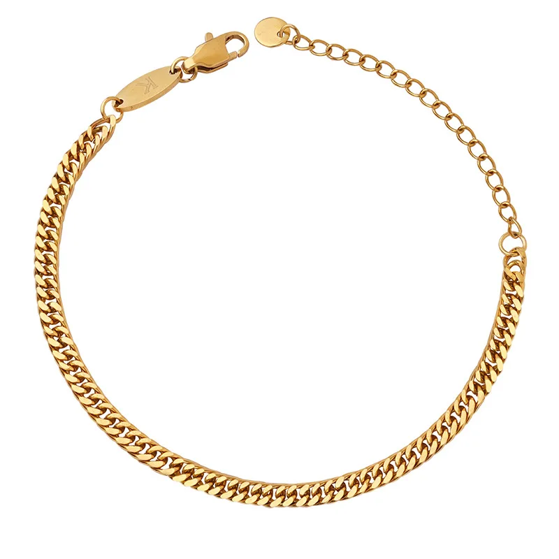 High End Gold Plated Stainless Steel Statement Cuban Chain Bracelet for Women Wholesale Jewelry
High End Gold Plated Stainless Steel Statement Cuban Chain Bracelet for Women Wholesale Jewelry