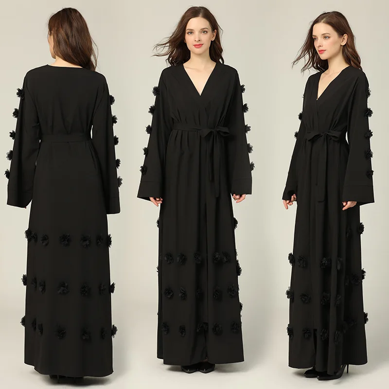 Wholesale Turkish Muslim Women Abaya Robe Dress Big Swing Islamic Ethnic Style Flower Cardigan Dress
Wholesale Turkish Muslim Women Abaya Robe Dress Big Swing Islamic Ethnic Style Flower Cardigan Dress