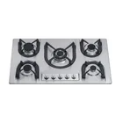 Gas hob Stainless Steel 5 Italy Sabaf Burners Stove Top Gas Cooktop