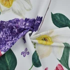 High Quality Custom Printed Elastic Bullet Knit Fabric For Clothing