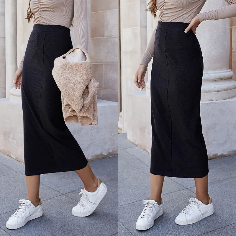 Elastic Tight Pattern Sexy High Waist Office Custom Printed Stretch Bodycon Midi Long Knit Black Women Pencil Skirt For Ladies
Elastic Tight Pattern Sexy High Waist Office Custom Printed Stretch Bodycon Midi Long Knit Black Women Pencil Skirt For Ladies
