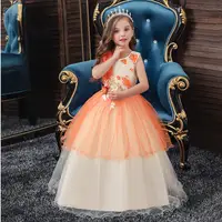 Western style children's long wedding gown 3D embroidered girl evening dress Elegant Princess Birthday party Dress for 10Y
Western style children's long wedding gown 3D embroidered girl evening dress Elegant Princess Birthday party Dress for 10Y