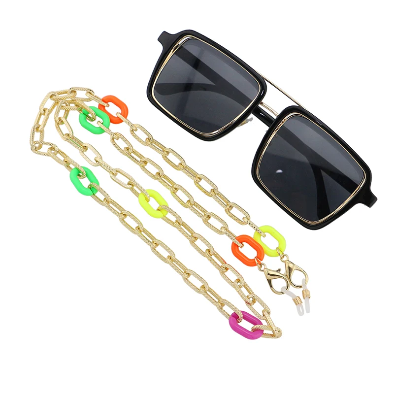 Gattara 18K Gold Plated Metal Sluminum Chain Charm Color Acrylic Reading Glasses Hanging Neck Glasses Chain
Gattara 18K Gold Plated Metal Sluminum Chain Charm Color Acrylic Reading Glasses Hanging Neck Glasses Chain