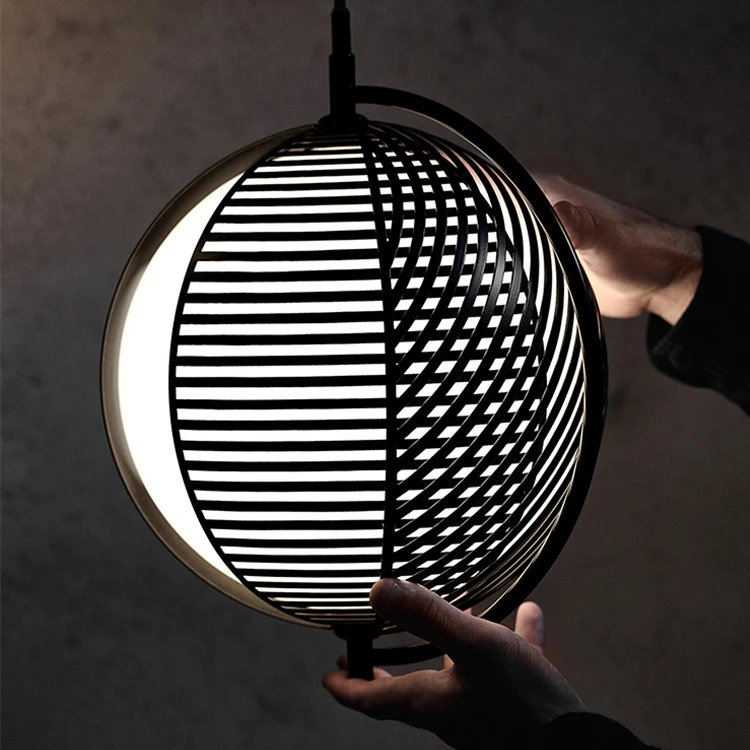 factory price modern black LED floor hanging single multiple lamps