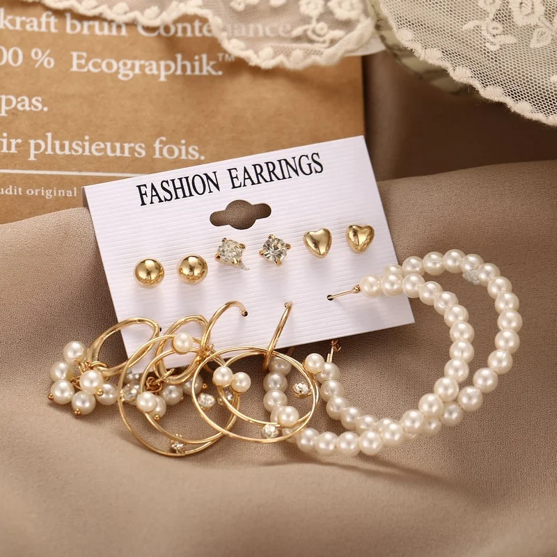 51640 Bohemian Acrylic Pearl Hoop Earrings Set Women Handmade Geometric Fringe Tassel Earrings Set Jewelry
51640 Bohemian Acrylic Pearl Hoop Earrings Set Women Handmade Geometric Fringe Tassel Earrings Set Jewelry