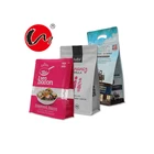 Black Pouch Plastic Packing Factory Direct Supply Black Zipper Pouch Plastic Food Packaging 3 Side Seal Flat