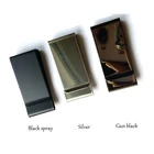 Custom metal clip chrome finish brass Logo Metal Stainless Steel Money Clip