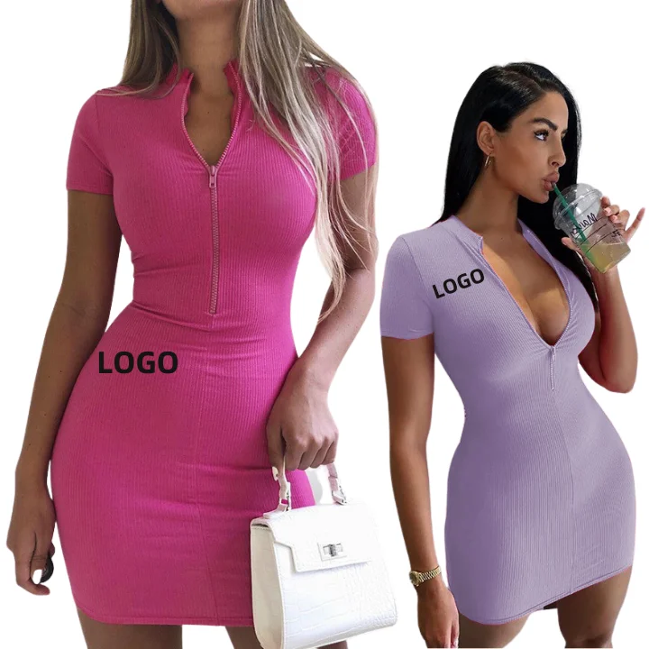 2021 Hot Custom Wholesale Womens Fashion Dresses Summer Cotton Clothes Knit Mini Bodycon casual dresses, 7 colors
2021 Hot Custom Wholesale Womens Fashion Dresses Summer Cotton Clothes Knit Mini Bodycon casual dresses, 7 colors
