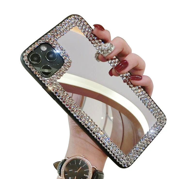 Women Mack Up Glitter Diamond Glass Designer Protective Mirror Fashion Acrylic Bling Luxury Phone Cases for iphone 11 12 13
Women Mack Up Glitter Diamond Glass Designer Protective Mirror Fashion Acrylic Bling Luxury Phone Cases for iphone 11 12 13