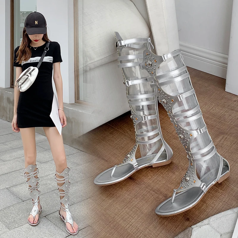 2021 new fashion boots rivets sexy thong toe flat women gladiator rhinestone sandals, Black, white
2021 new fashion boots rivets sexy thong toe flat women gladiator rhinestone sandals, Black, white