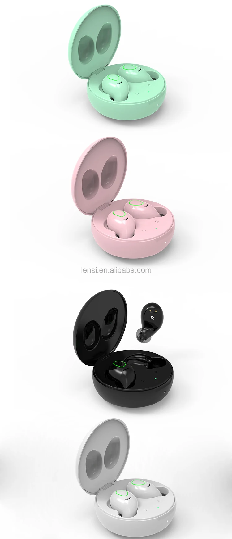LENSI I12 S9 TWS High Quality Binaural Microphone True Wireless Earbuds With Charging Case - ANKUX.COM