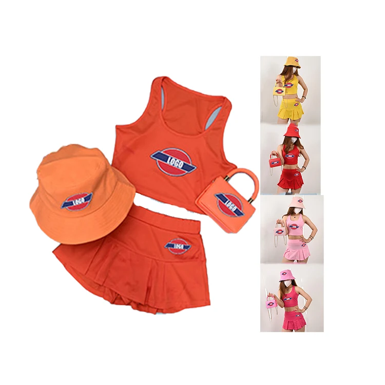 Sexy Crop Top Women Clothing 2021 Bucket Hat Handbag Designers Dickie Folding Flower Skirt Two Piece Skirt Set
Sexy Crop Top Women Clothing 2021 Bucket Hat Handbag Designers Dickie Folding Flower Skirt Two Piece Skirt Set