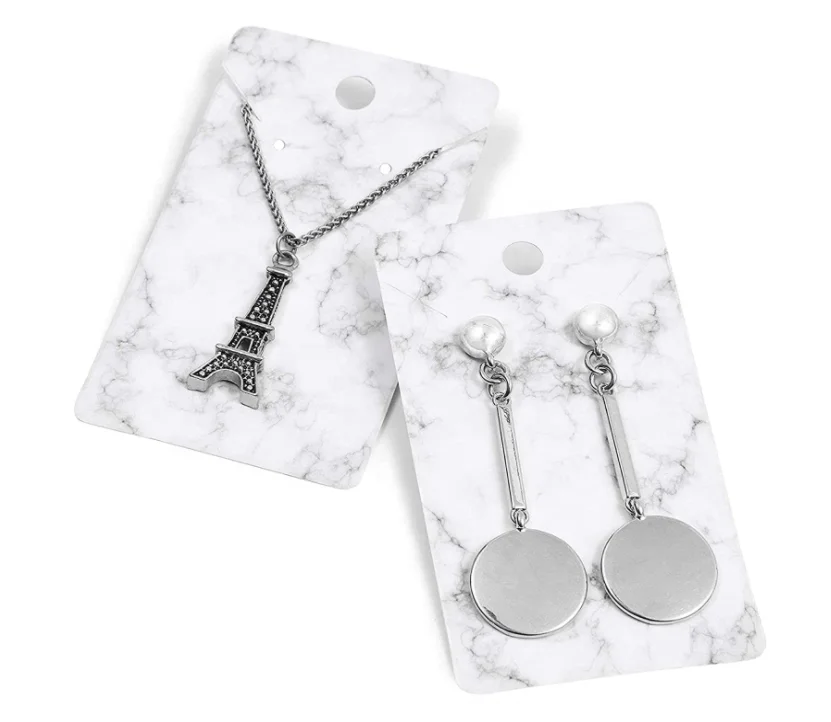 DIY Marble Earrings card Necklace Display Cards silver Holder for custom Jewelry Handmade Design Blank Paper Tags, Customized color
DIY Marble Earrings card Necklace Display Cards silver Holder for custom Jewelry Handmade Design Blank Paper Tags, Customized color