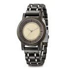 Wholesale No Logo Stock Japanese Movement Wood and Metal Watch