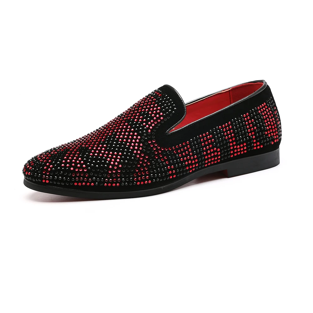 37-48 Big Size Men Women Smoking Slippers Patchwork Rhinestones Colors Red Black Causal Loafers Shoes 607
37-48 Big Size Men Women Smoking Slippers Patchwork Rhinestones Colors Red Black Causal Loafers Shoes 607