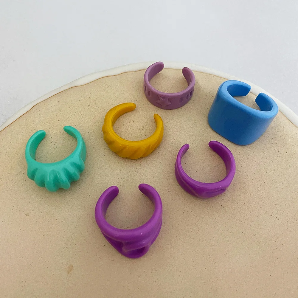 2020 New Summer Candy Color Dripping Oil Painting Geometric Hyperbole Irregular Hollow Open Rings for Women Jewelry
2020 New Summer Candy Color Dripping Oil Painting Geometric Hyperbole Irregular Hollow Open Rings for Women Jewelry