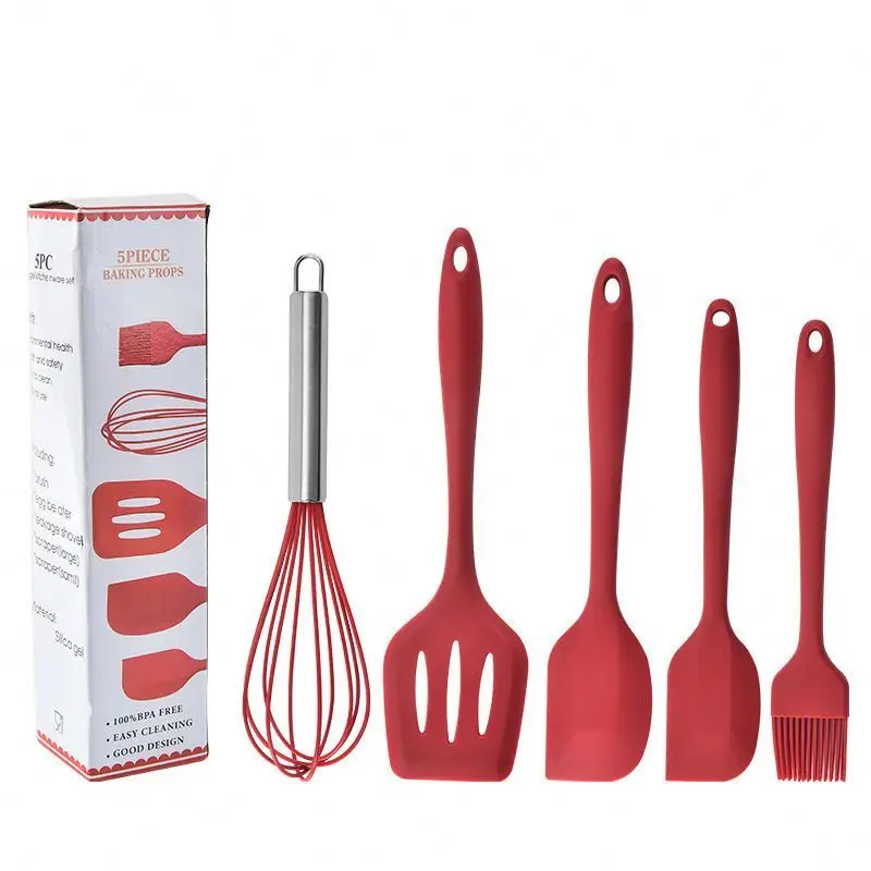Heat-resistant food grade silicone spatula easy to clean kitchen accessories cooking tools
Heat-resistant food grade silicone spatula easy to clean kitchen accessories cooking tools