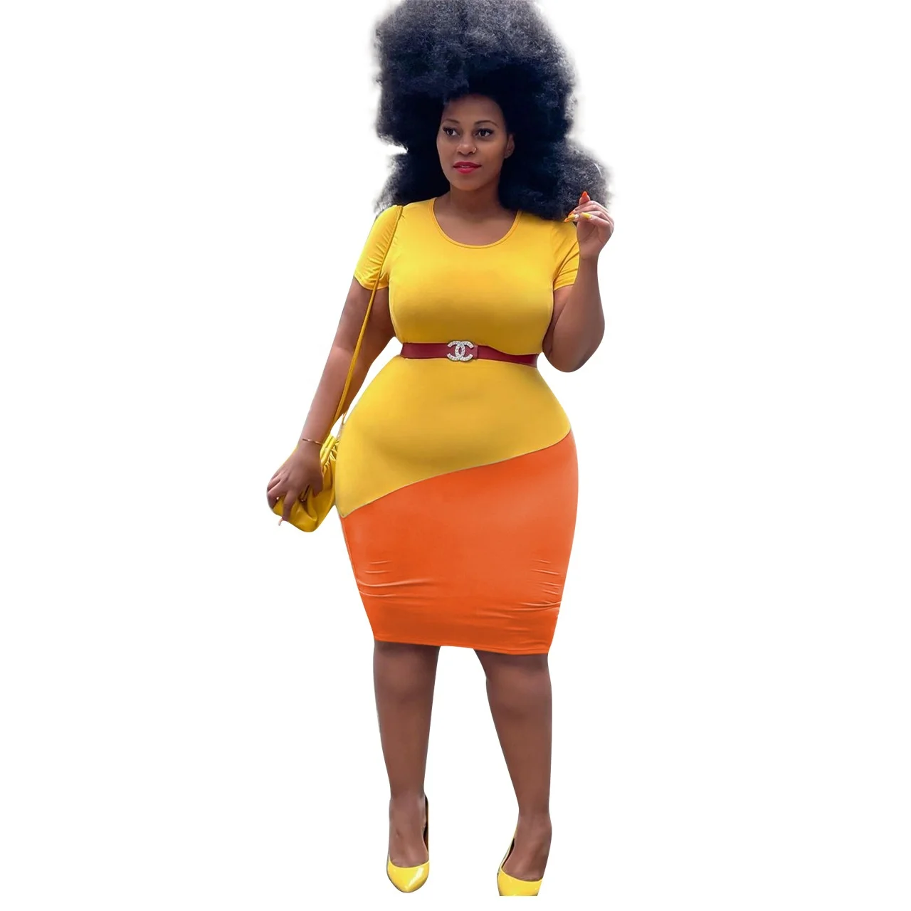 MT106-6050 Wholesale fashion ladies color matching casual sports women's dress plus size women's clothing
MT106-6050 Wholesale fashion ladies color matching casual sports women's dress plus size women's clothing