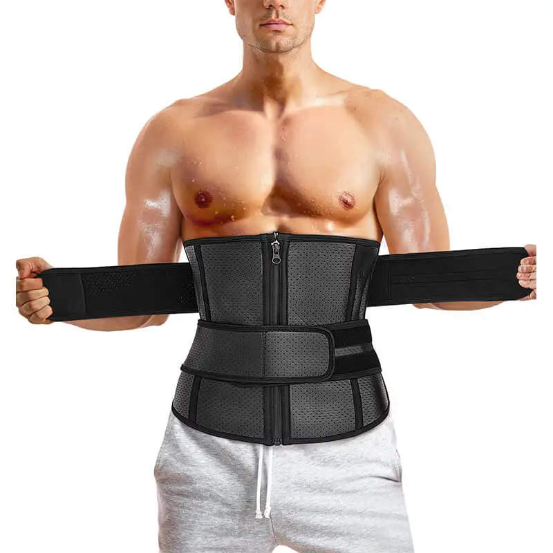 New Product Men Body Shaper Hot Neoprene Sauna Sweat Slimming Double Belt Waist Trainer For Fat Burner
New Product Men Body Shaper Hot Neoprene Sauna Sweat Slimming Double Belt Waist Trainer For Fat Burner