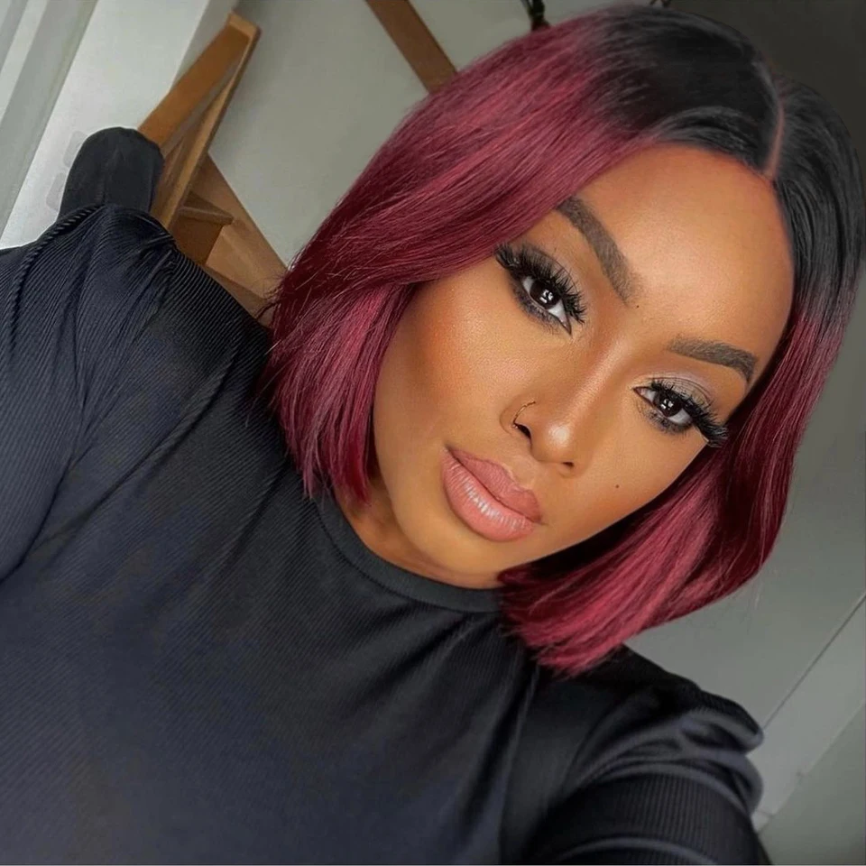 Factory Direct Sale 1b#99j Bob Straight 13x4 Lace Fontal Wig 100% Human Virgin Hair Bob Wig For Black Women
Factory Direct Sale 1b#99j Bob Straight 13x4 Lace Fontal Wig 100% Human Virgin Hair Bob Wig For Black Women