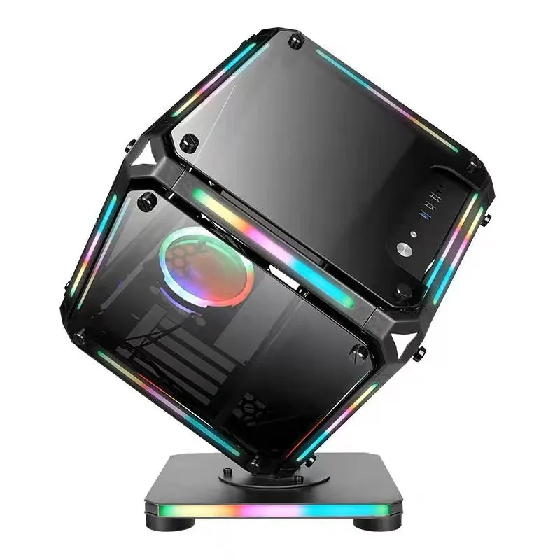 2023 New Design Cyberpunk tempered glass full tower ATX gaming case With RGB light strip RGB Pedestal for desktop pc computer
2023 New Design Cyberpunk tempered glass full tower ATX gaming case With RGB light strip RGB Pedestal for desktop pc computer