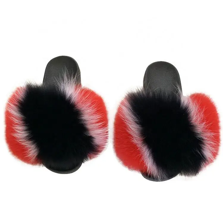 Hot sale fashion flat with real fox raccoon fur slides for women and ladies slipper, Custmoized
Hot sale fashion flat with real fox raccoon fur slides for women and ladies slipper, Custmoized